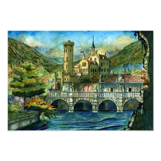 Castillo Mágico en el Lago フォトプリント (正面)