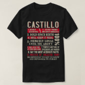 Castillo Name Gift Castillo  Castillo Surname  Tシャツ (デザイン正面)