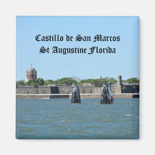 Castilo de San Marcos St Augustine FL写真 マグネット (正面)