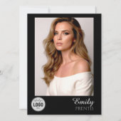 Casting Call Comp Cards | 5 Photos with Logo 招待状 (正面)