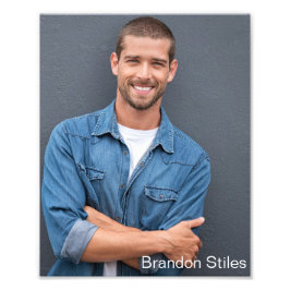 Casting Call Headshots - Full Bleed 8x10 Lt Text フォトプリント
