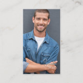 Casting Essentials 写真ビジネスカード | QRコード 名刺 (正面)