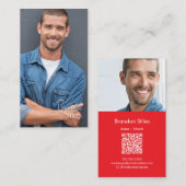 Casting Essentials Photo Business Card | QR Code 名刺 (正面/裏面)