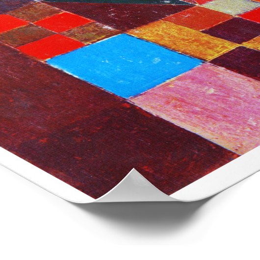 Castle and Sun, Paul Klee ポスター (角)