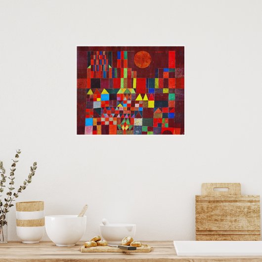 Castle and Sun, Paul Klee ポスター (キッチン)