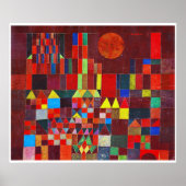 Castle and Sun, Paul Klee ポスター (正面)