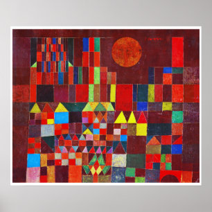 Castle and Sun, Paul Klee ポスター