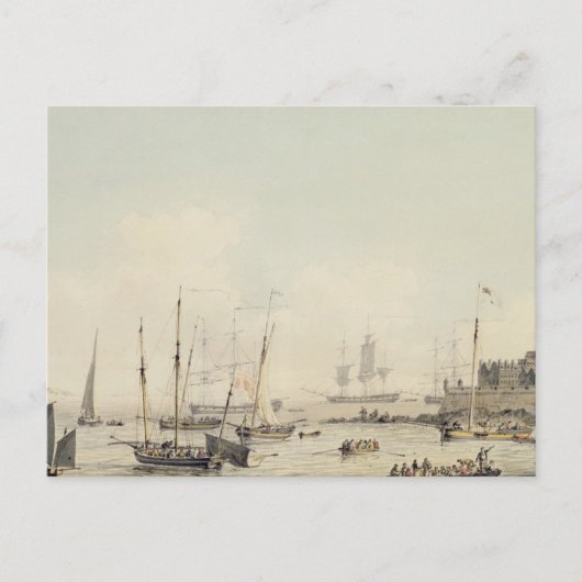 Castle Cornet, Guernsey, with Shipping, c. ポストカード (正面)