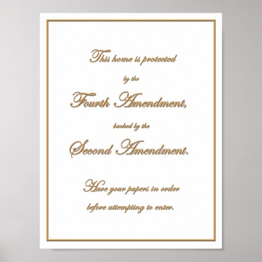 Castle Doctrine Notice ポスター (正面)