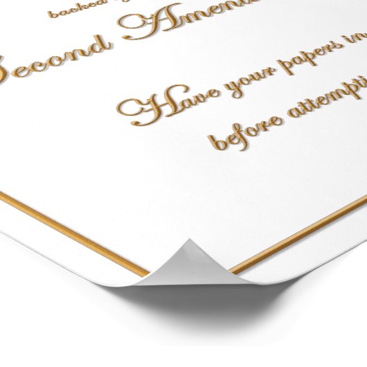 Castle Doctrine Notice ポスター (角)