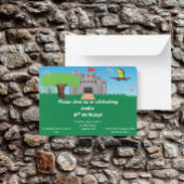 Castle Dragon Themed Birthday 招待状