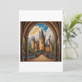 castle illustration 招待状 (スタンド正面)