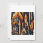castle illustration  招待状 (正面)