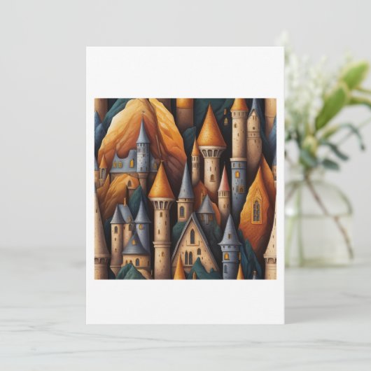 castle illustration 招待状 (スタンド正面)