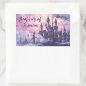 Castle in the Clouds Propertyスタンプ 長方形シール (バッグ)