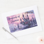 Castle in the Clouds Propertyスタンプ 長方形シール (封筒)