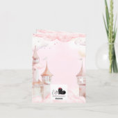 Castle In The Sky Girl Birth Announcement Card 案内状 (裏面)
