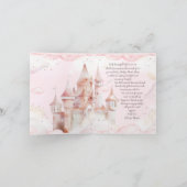Castle In The Sky Girl Birth Announcement Card 案内状 (内部)