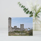 Castle in Visby、Visby Gotland Sweden ポストカード (スタンド正面)