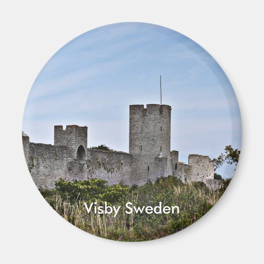 Castle in Visby、Visby Sweden マグネット (正面)