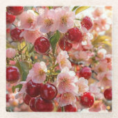 Castle Invitation Glass Coaster, Romantic Wedding  ガラスコースター (正面)