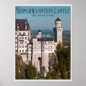 Castle Neuschwanstein from Marienbrucke – 英語 ポスター (正面)