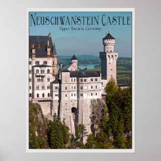 Castle Neuschwanstein from Marienbrucke – 英語 ポスター