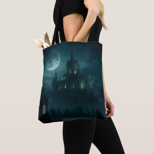 Castle of the Necromancer's Experiment トートバッグ (クローズアップ)