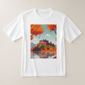 Castle on a mountain tシャツ (レイダウン)
