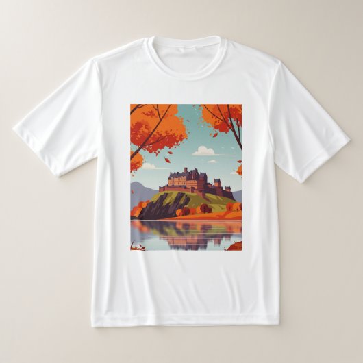 Castle on a mountain tシャツ (レイダウン)
