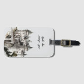 Castle Owl Be Seeing You ラゲッジタグ (正面横)