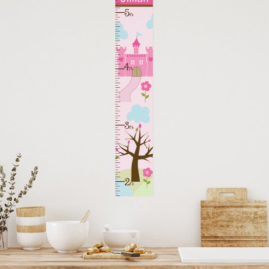 Castle/Princess Dreams Growth Chart Keep at 8x44! ポスター (キッチン)