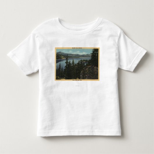 Castle Rockからの湖の眺め トドラーTシャツ (正面)