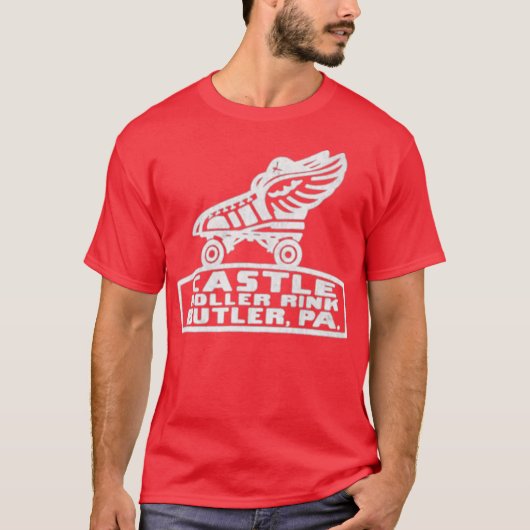 Castle Roller Rink - バトラー、ペンシルベニア州 Tシャツ (正面)