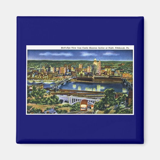 Castle Shannon Incline, Pittsburg, PA マグネット (正面)