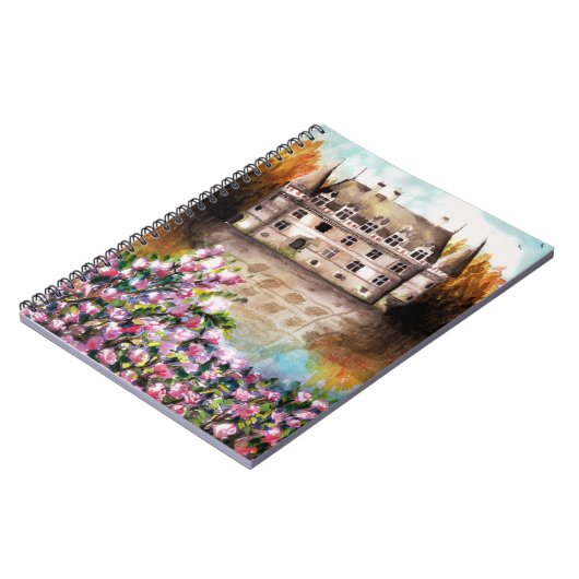 Castle watercolor notebook ノートブック (左側)