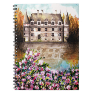 Castle watercolor notebook ノートブック