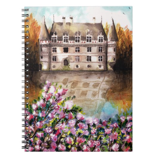 Castle watercolor notebook ノートブック (正面)