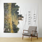 Castle Wildflowers Wedding Photo Backdrop タペストリー (インサイチュ(横))