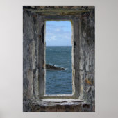 Castle Window with an Ocean View ポスター (正面)