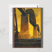 Castleton Cut-Off New Yorkセントラルライン ポストカード (正面/裏面)