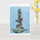 Castor Bean Plant カード (黄色い花)