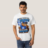 Castor Québécois – Québec Indépendant – Humour Pol Tシャツ (正面フル)