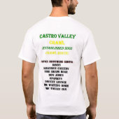 Castroの谷の除行 Tシャツ (裏面)