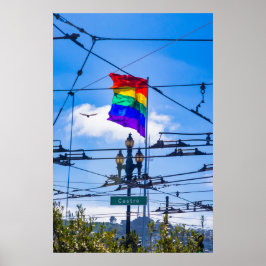 Castro Street Rainbow Flag San Francisco – LGBTQ+ ポスター
