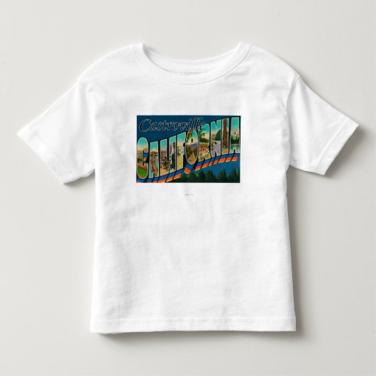 Castroville、カリフォルニア-大きい手紙場面 トドラーTシャツ (正面)