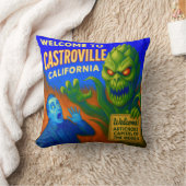 CASTROVILLE, CALIFORNIA 16X16 INCH THROW PILLOW. クッション (ブランケット)