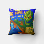 CASTROVILLE, CALIFORNIA 16X16 INCH THROW PILLOW. クッション (裏面)