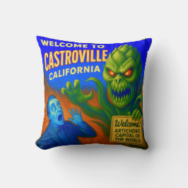 CASTROVILLE, CALIFORNIA 16X16 INCH THROW PILLOW. クッション