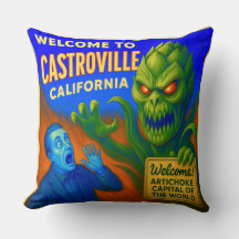 CASTROVILLE, CALIFORNIA 20X20インチスローピロー.